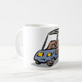 ゴルフカートおもしろいスポーツ車 コーヒーマグカップ (正面左)