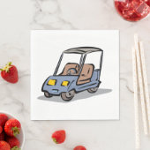 ゴルフカートおもしろいスポーツ車 スタンダードランチョンナプキン (インサイチュ)