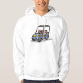 ゴルフカートおもしろいスポーツ車 パーカ (正面)