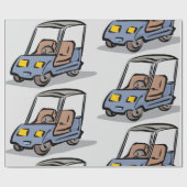 ゴルフカートおもしろいスポーツ車 ラッピングペーパー (フラット)