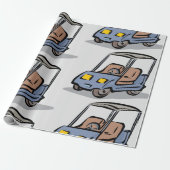 ゴルフカートおもしろいスポーツ車 ラッピングペーパー (アンロールド)