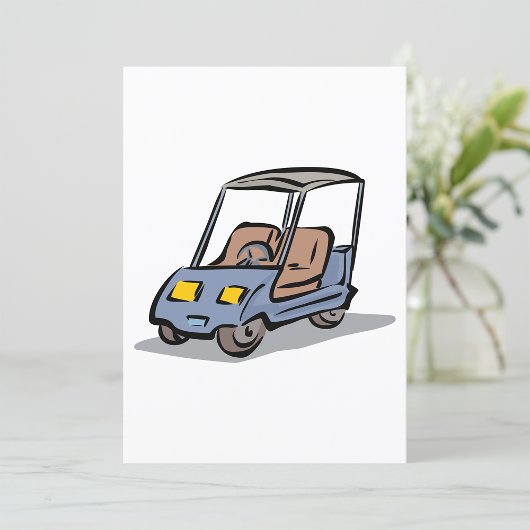 ゴルフカートおもしろいスポーツ車 招待状