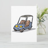 ゴルフカートおもしろいスポーツ車 招待状 (スタンド正面)