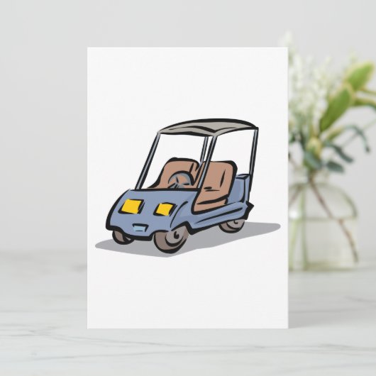 ゴルフカートおもしろいスポーツ車 招待状 (スタンド正面)