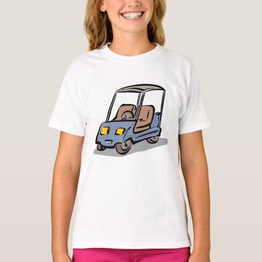 ゴルフカートおもしろいスポーツ車 Tシャツ (正面)