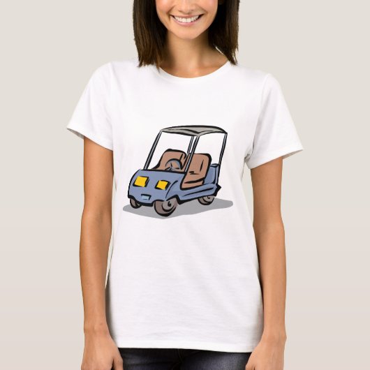ゴルフカートおもしろいスポーツ車 Tシャツ (正面)