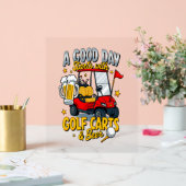 ゴルフカートから始まる神の日 アクリルサイン (ウェディング)