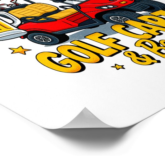 ゴルフカートから始まる神の日 ポスター (角)