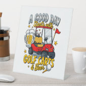 ゴルフカートから始まる神の日 台座サイン (インサイチュ)