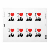 ゴルフカートが好き♥ ラベル (フルシート)