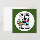 ゴルフカートでLet's Par ティーしよう 招待状 (正面/裏面)