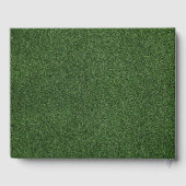 ゴルフカートにビールを入れて退職したゴルフ ゲストブック (裏面)