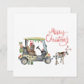 ゴルフカートのクリスマス (正面/裏面)