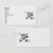 ゴルフカートのゴルファー 名刺 (正面/裏面)