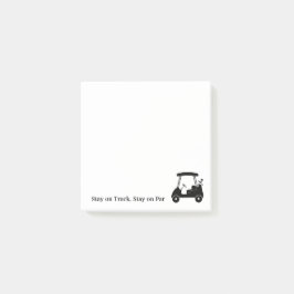 ゴルフカートのステイ・オン・トラック、ステイ・オン・パー ポストイット