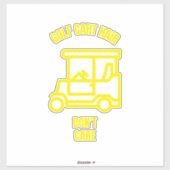 ゴルフカートのヘア気にがゴおもしろいルファーではない シール (シート)