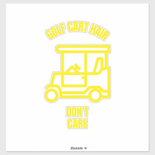 ゴルフカートのヘア気にがゴおもしろいルファーではない シール (シート)
