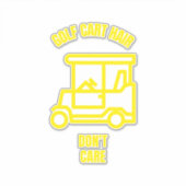 ゴルフカートのヘア気にがゴおもしろいルファーではない シール (正面)