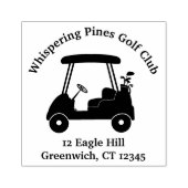 ゴルフカートのロゴクラブ名 ラバースタンプ (インプリント)