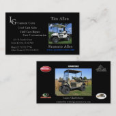 ゴルフカートの名刺 名刺 (正面/裏面)