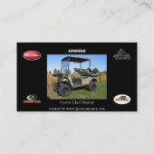 ゴルフカートの名刺 名刺 (裏面)