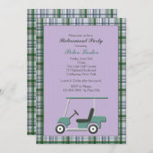 ゴルフカートの招待状 招待状 (正面/裏面)