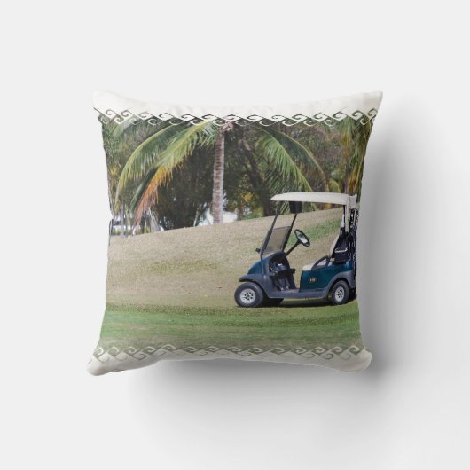 ゴルフカートの枕 クッション (裏面)