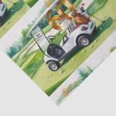 ゴルフカートをグリーンに置いてゴルフ60th誕生日 薄葉紙 (詳細)
