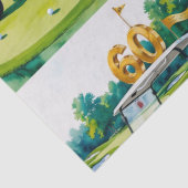 ゴルフカートをグリーンに置いてゴルフ60th誕生日 薄葉紙 (詳細)