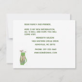 ゴルフカートを移動した緑の太陽の予算の移動 案内状 (裏面)