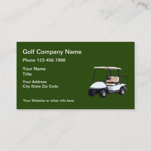 ゴルフカートテーマ 名刺 (正面)