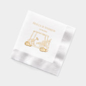 ゴルフカートバッグゴルフクラブ対 箔ナプキン (左)