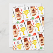 ゴルフカートバッグバルーンキッズゴルファー誕生日 招待状 (裏面)