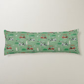 ゴルフカートモダンゴルファーテーマパターン ボディピロー (裏面)