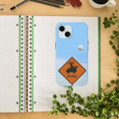 ゴルフカート交差点の看板、ゴルフボールin Air Case-Mate iPhoneケース