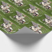 ゴルフカート付きゴルフ誕生日 ラッピングペーパー (角)