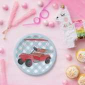 ゴルフカート格子状ブルージンガムカントリークラブ ペーパープレート (パーティー)