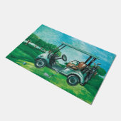 ゴルフカート用ボールゴルフ ドアマット (アングル)