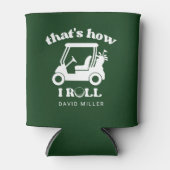 ゴルフカート転がゴルファーパパ 缶クーラー (正面)