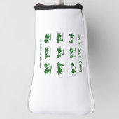 ゴルフカート集団おもしろいゴルフラバーギフト ゴルフヘッドカバー (回転90)