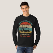 ゴルフカート飲を取って運転しよう Tシャツ (正面フル)