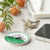 ゴルフカート、これが私のゴルフ転がのパーソナライズされた方法 キーホルダー (側面)