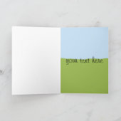 ゴルフカート-カスタマイズ挨拶状 カード (内部)