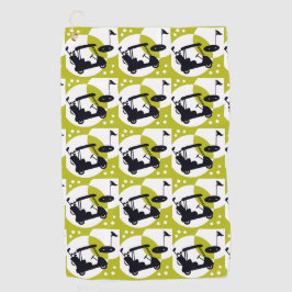 ゴルフカート、クラブ、グリーン ゴルフタオル