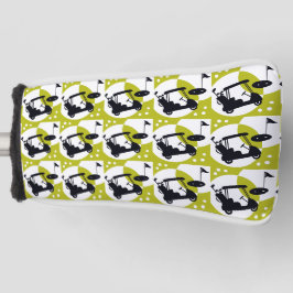 ゴルフカート、クラブ、グリーン ゴルフヘッドカバー