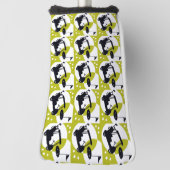 ゴルフカート、クラブ、グリーン ゴルフヘッドカバー (回転90)