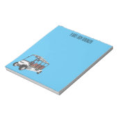 ゴルフカート / ゴルフバギー カートゥーンイラスト ノートパッド (回転)