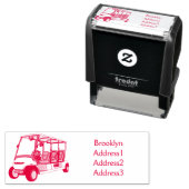 ゴルフカート/ゴルフ乳母車漫画イラストレーション セルフインキングスタンプ (インサイチュ)