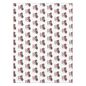 ゴルフカート/ゴルフ乳母車漫画イラストレーション テーブルクロス (正面)