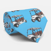 ゴルフカート/ゴルフ乳母車漫画イラストレーション ネクタイ (ロール)